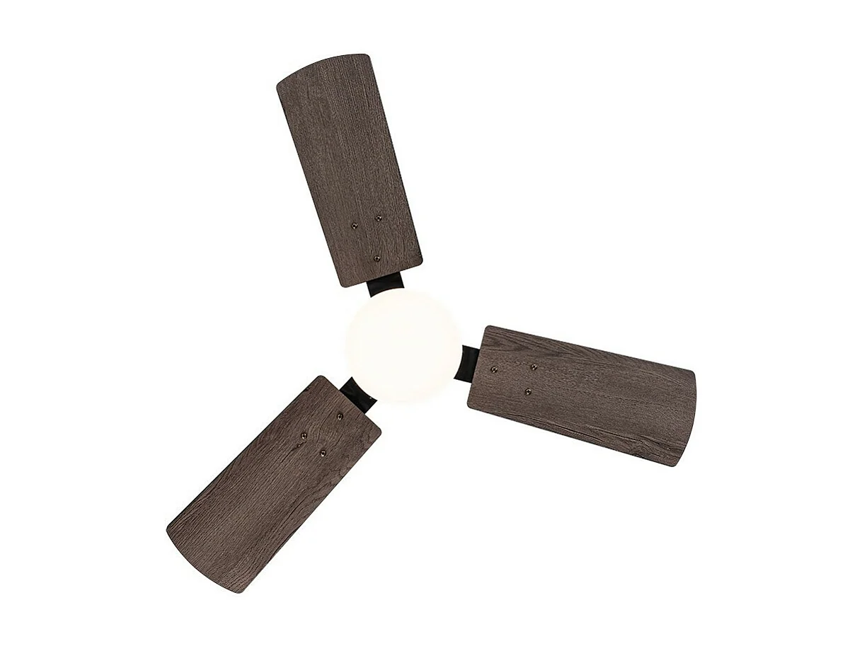 Ventilador Dc Portico Negro Led 20w Control Remoto Con Memoria