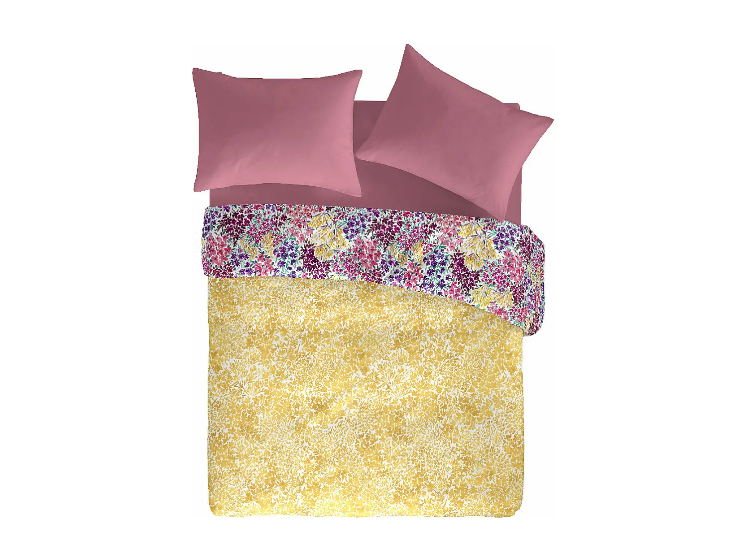 Funda nórdica reversible 100% algodón 240x220 cm KASAI A-B