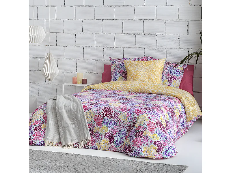 Funda nórdica reversible 100% algodón 260x240 cm KASAI A-B