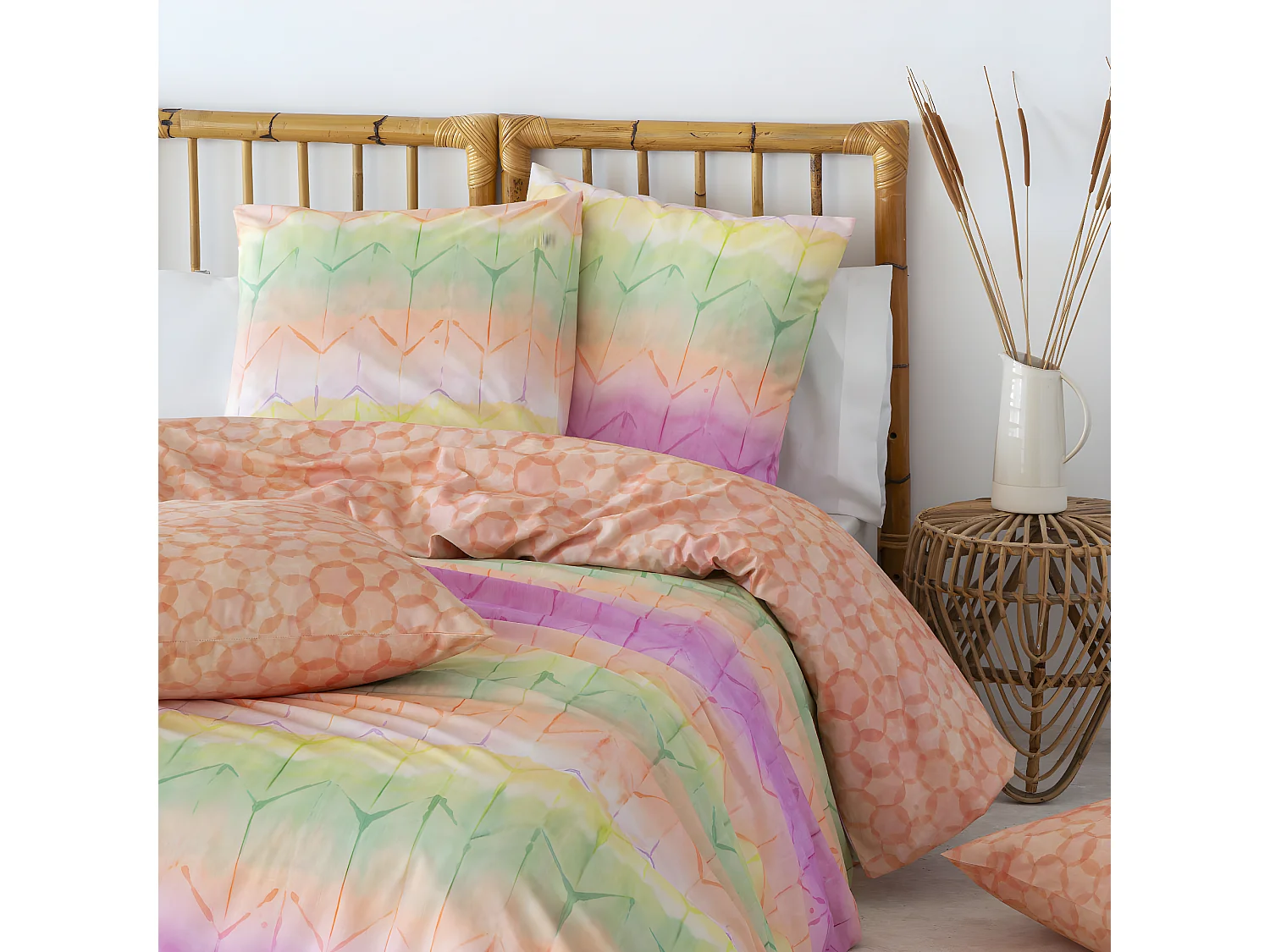 Funda nórdica reversible 100% algodón 240x220 cm MIKA A-B