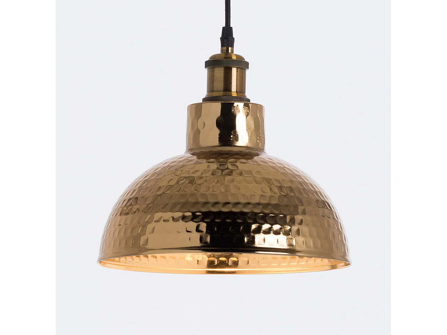 Lampada da soffitto Kutno dorata 26x26x16 cm O91