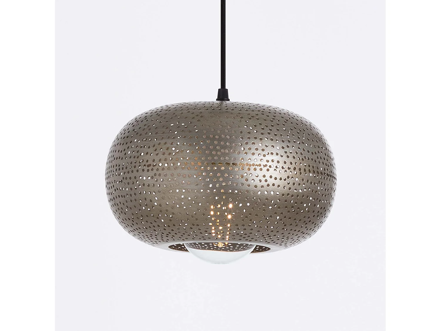 Lampada da soffitto dorata Silesia 25x25x15 cm O91