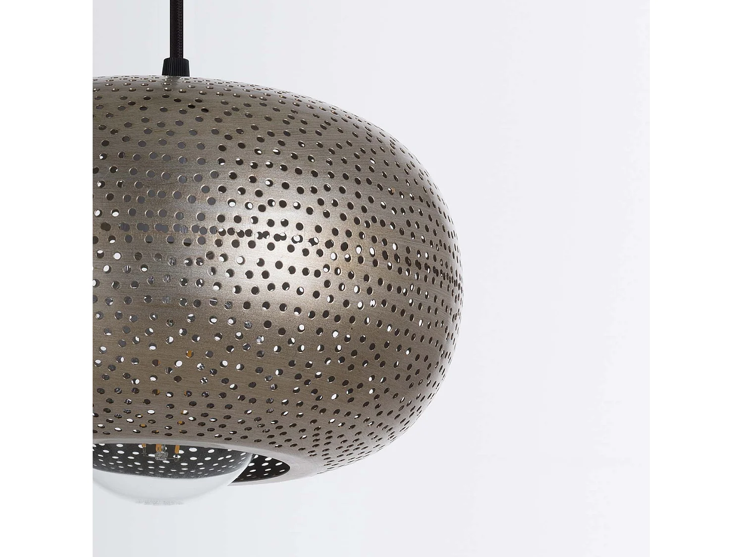 Lampada da soffitto dorata Silesia 25x25x15 cm O91