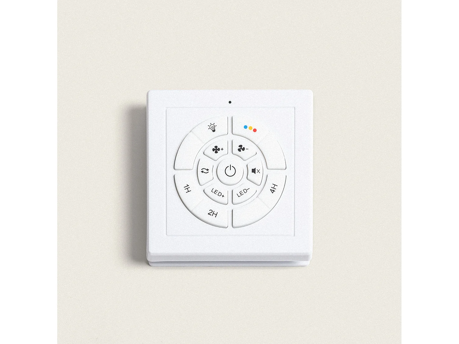 Ventilateur de Plafond Silencieux Fleves 132cm Motor DC Noir  Sans lumière, Contrôleur mural + télécommande, Wifi: False