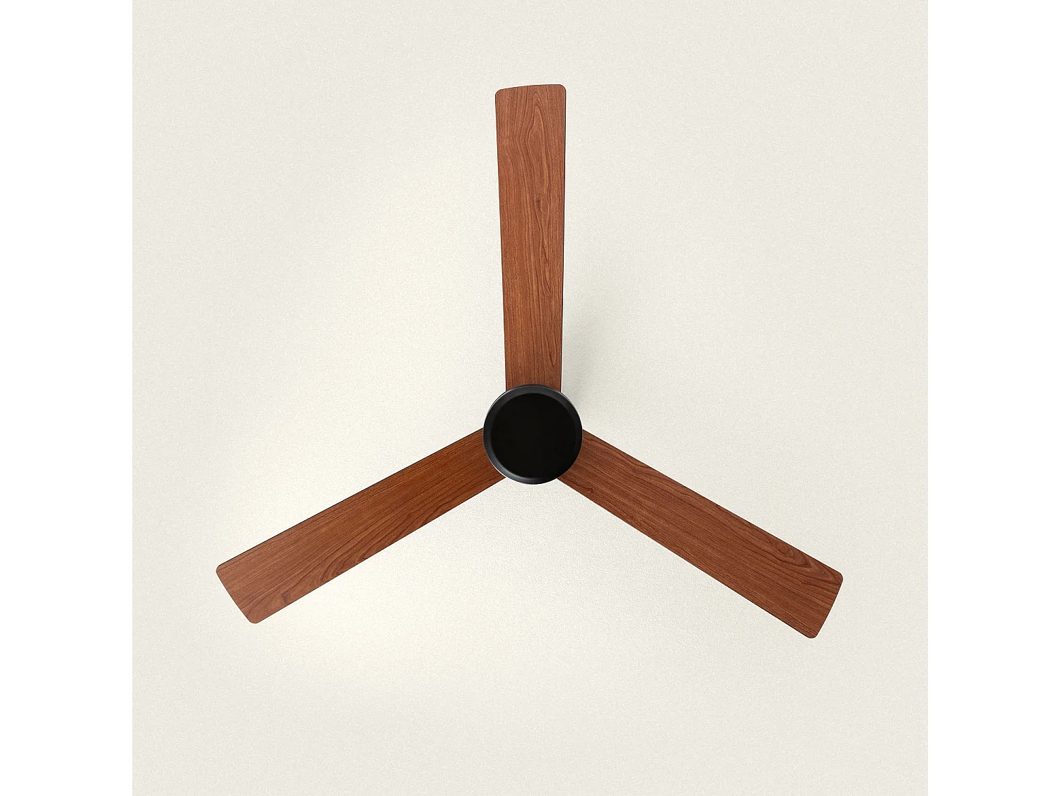 Ventilateur de Plafond Silencieux Fleves 132cm Motor DC Noir  Sans lumière, Contrôleur mural + télécommande, Wifi: True