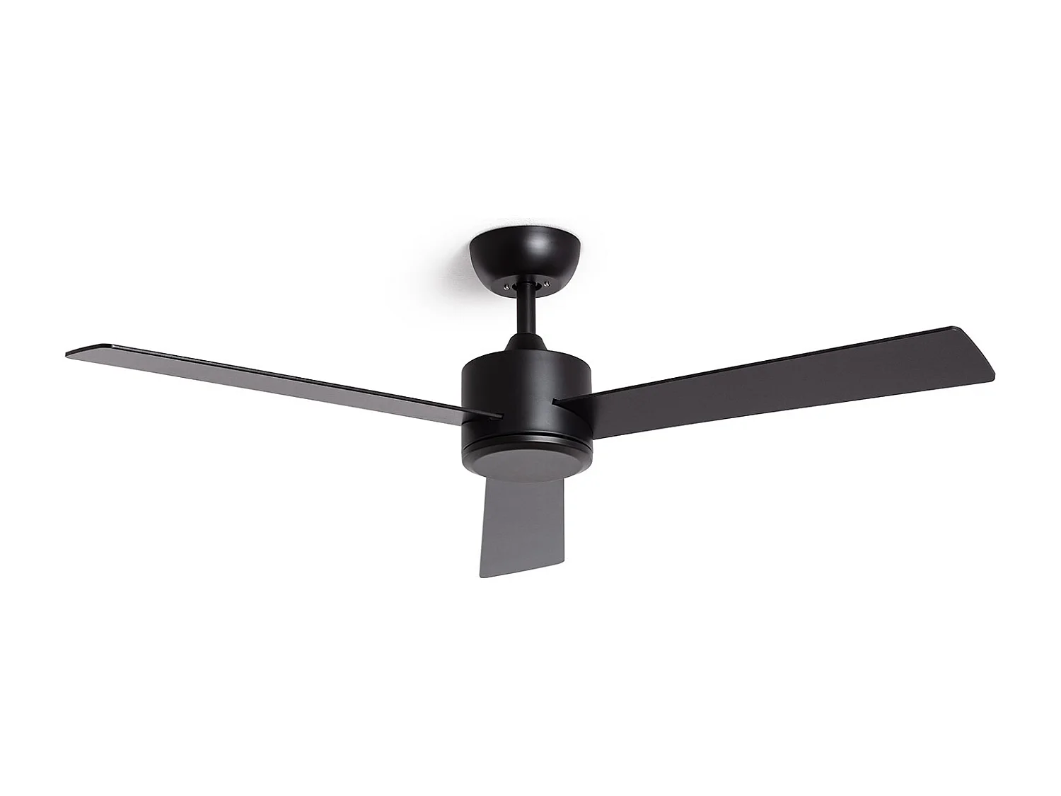 Ventilateur de Plafond Silencieux Fleves 132cm Motor DC Noir  Sans lumière, Télécommande, Wifi: True