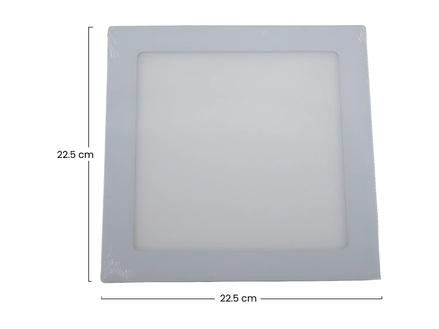 Downlight LED Ultraslim Cuadrado 15W 1100lm 22.5x22.5cm 4000K Gris 25000H Primer Leader
