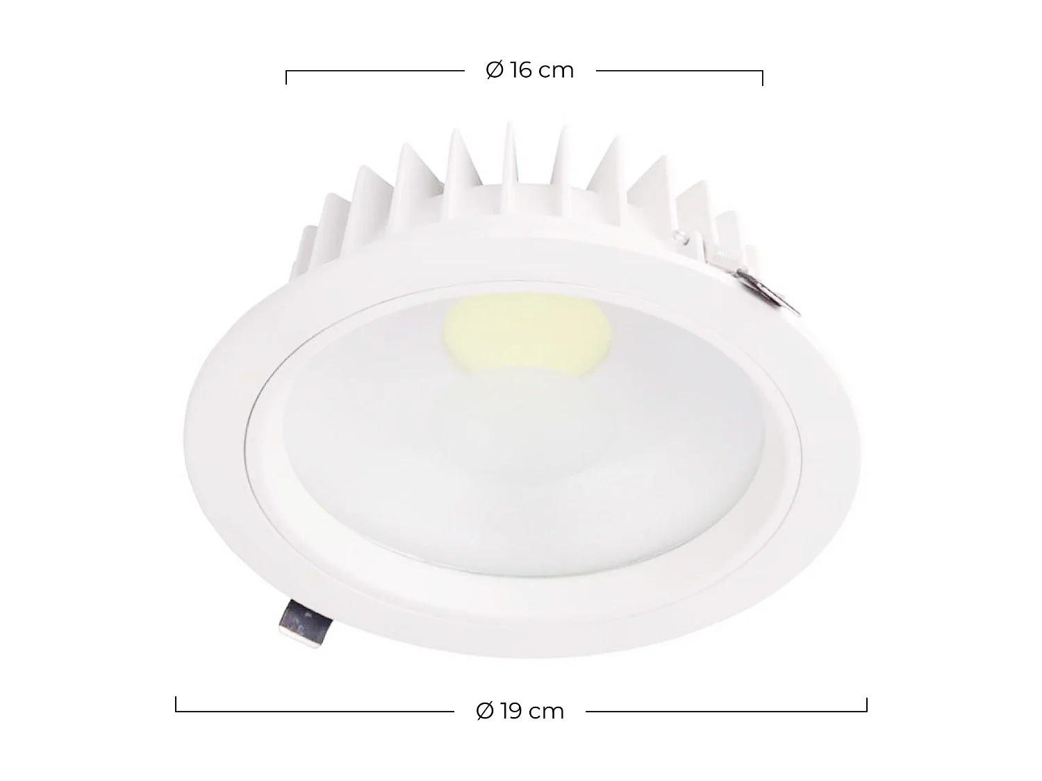 Downlight LED Empotrable Redondo 15W 1080lm Ø16cm 4000K Blanco Eilen