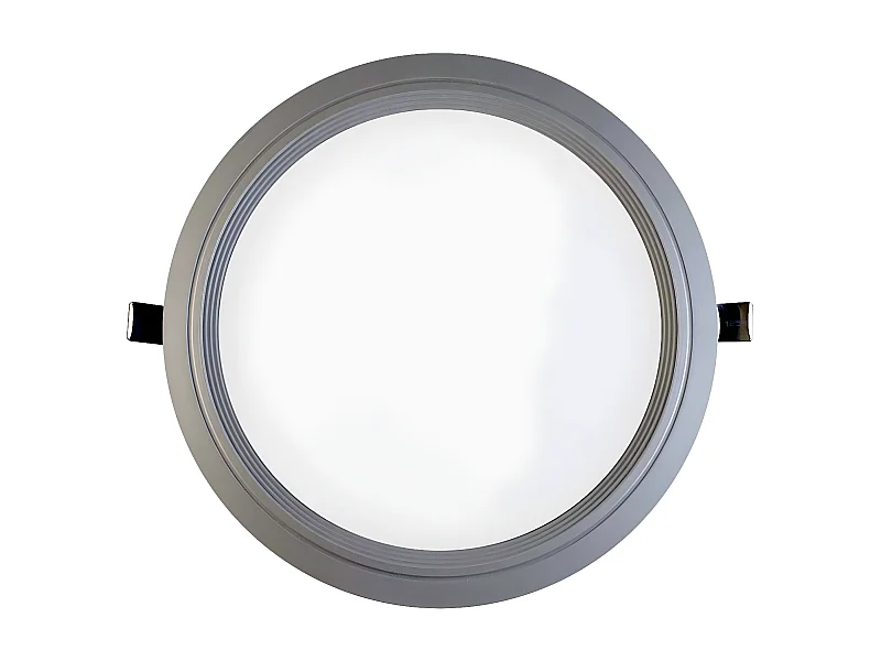 Faretto LED Ultraslim da Incasso Rotondo 15W 1100lm Ø20.5cm 4000K Alluminio 1Primer Leader