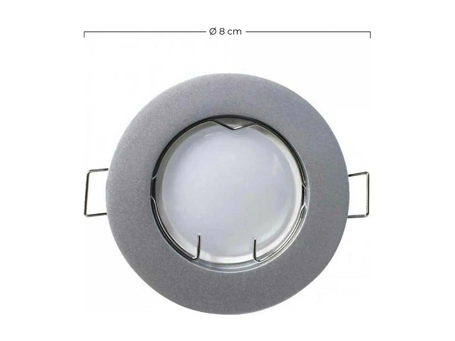 Confezione da 3 Faretti LED da Incasso Rotondi GU10 7W 525lm Ø7cm Alluminio 7hSevenOn