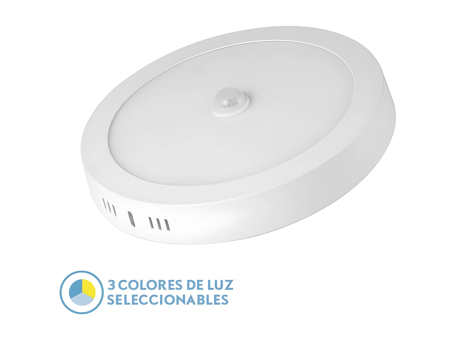 Downlight Jade Blanco Redondo Led 18w Cct Regulable Con Sensor Movimiento