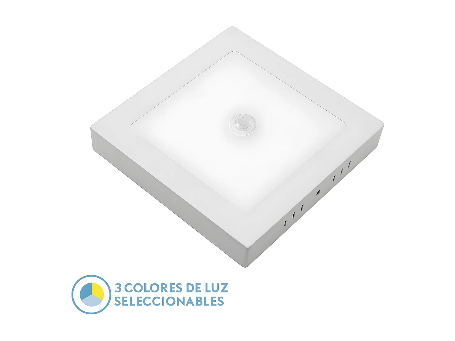Downlight De Superficie Modelo Onix Blanco Led 18w Con Sensor Movimiento