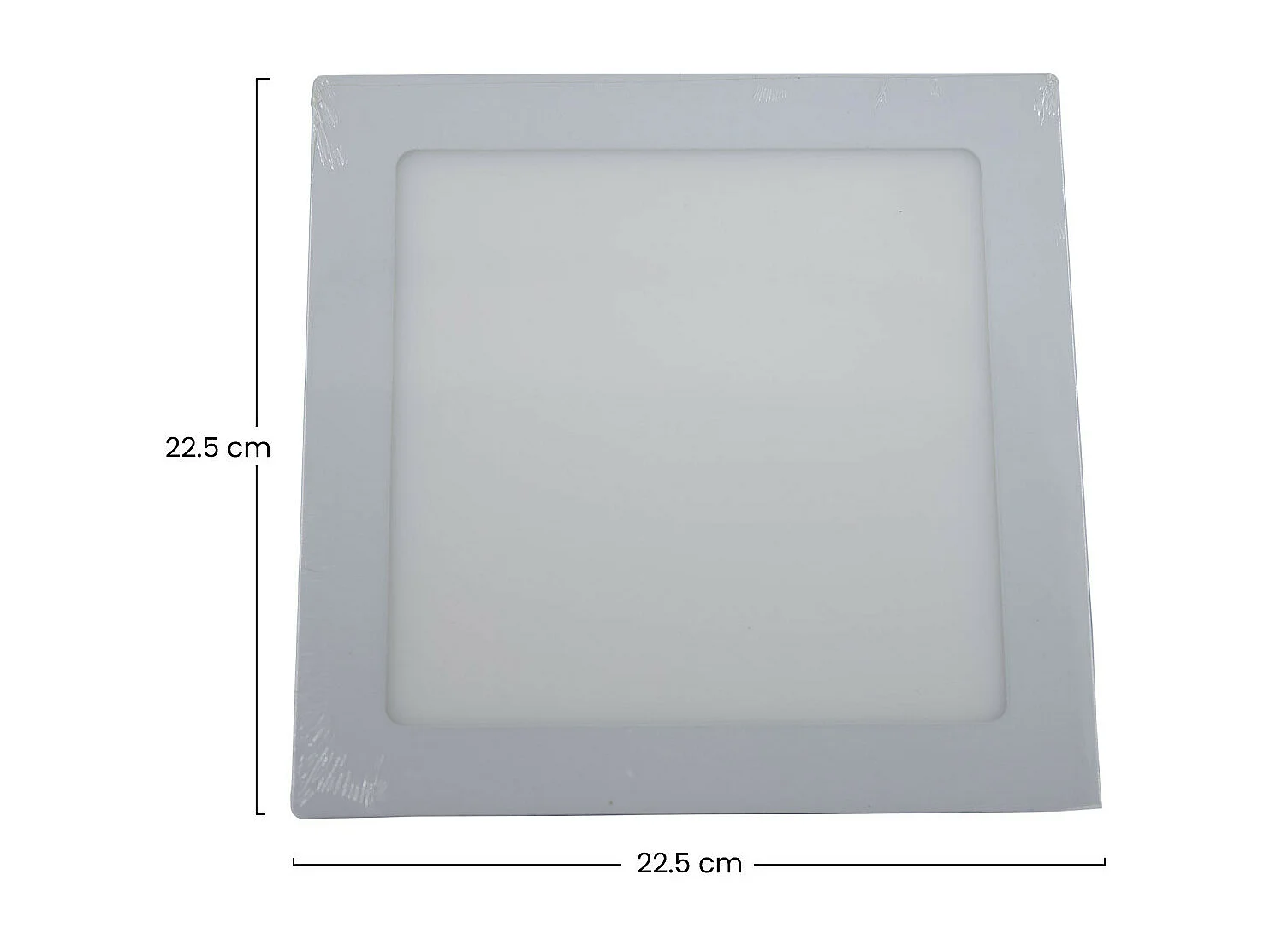 Downlight LED Ultraslim Cuadrado 26W 2400lm 22.5x22.5cm 4000K Gris 25000H Primer Leader