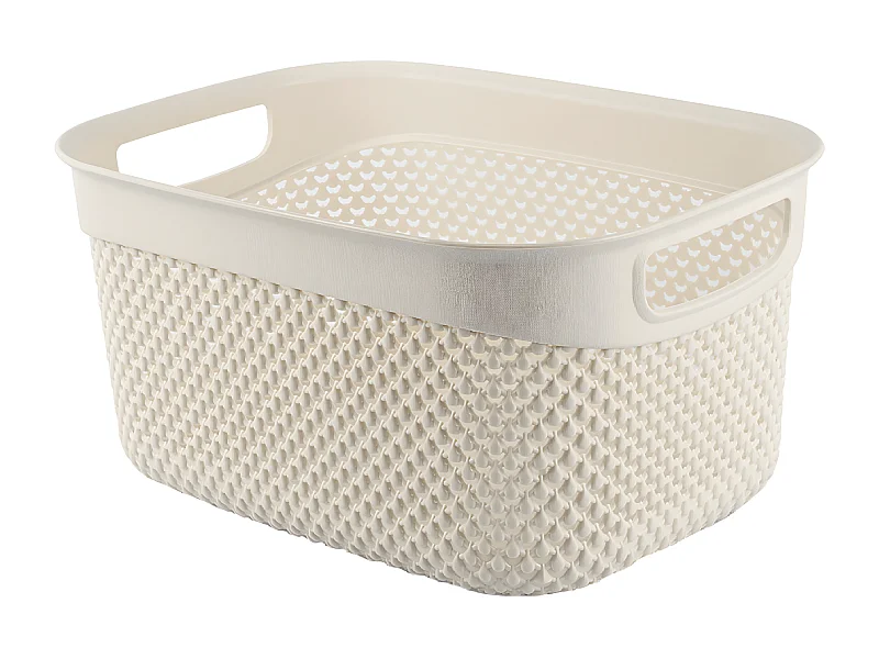 Cesta Alta de Ordenación Rectangular 6,6 Litros beige 7house