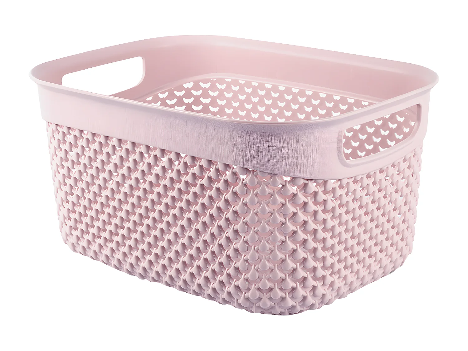 Cesta Mediana de Ordenación Rectangular 3,3 Litros Rosa 7house