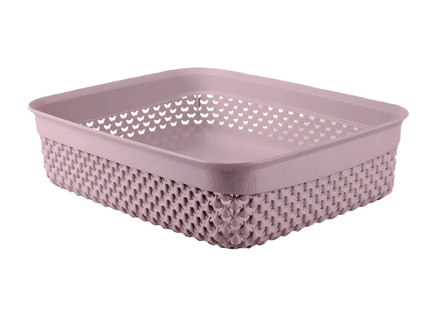 Cesto Bajo de Ordenación Rectangular 2,2 Litros Rosa 7house