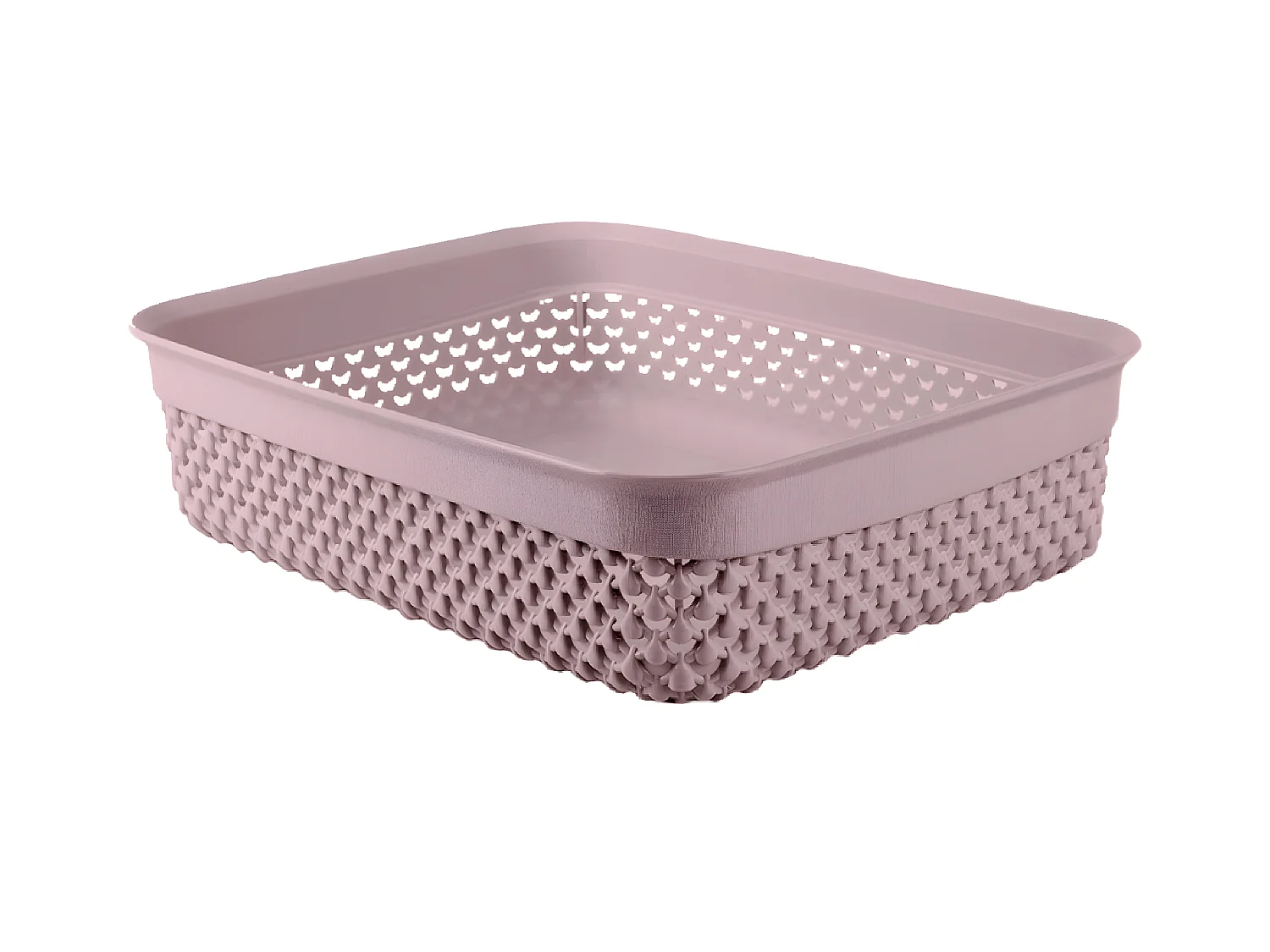 Cesto Bajo de Ordenación Rectangular 2,2 Litros Rosa 7house