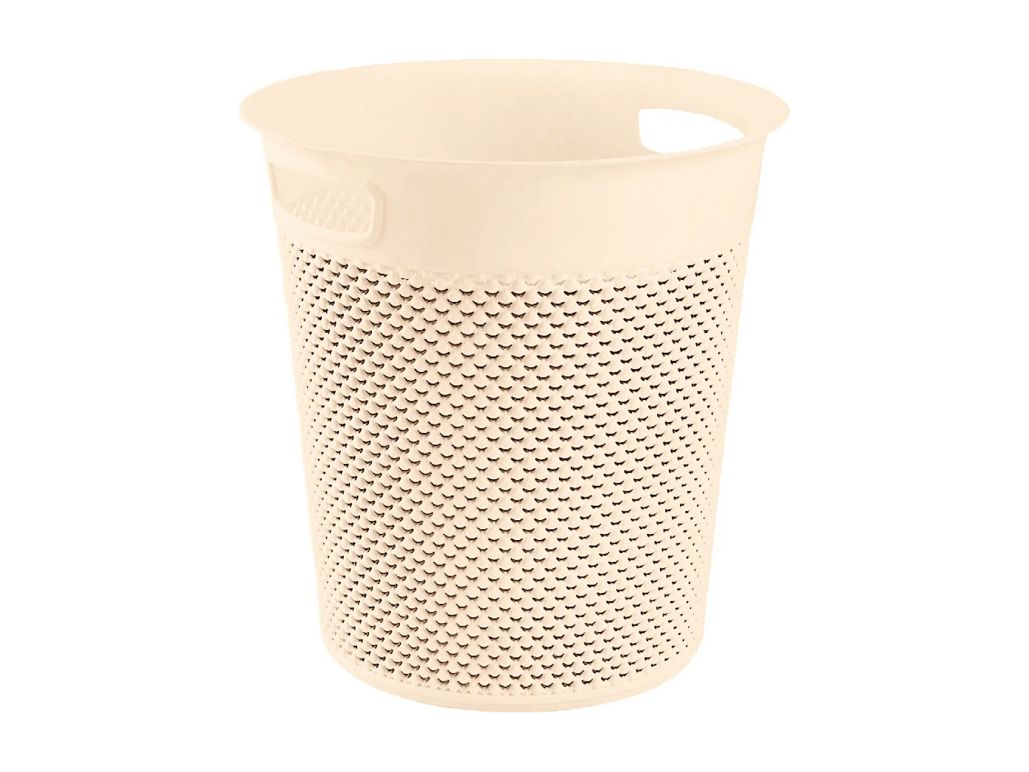 Cestino Rotondo Medio 12 Litri Beige 7house