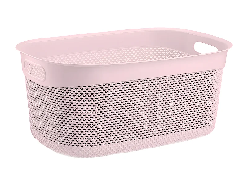 Cesta Alta Rectangular 33 Litros Rosa 7house