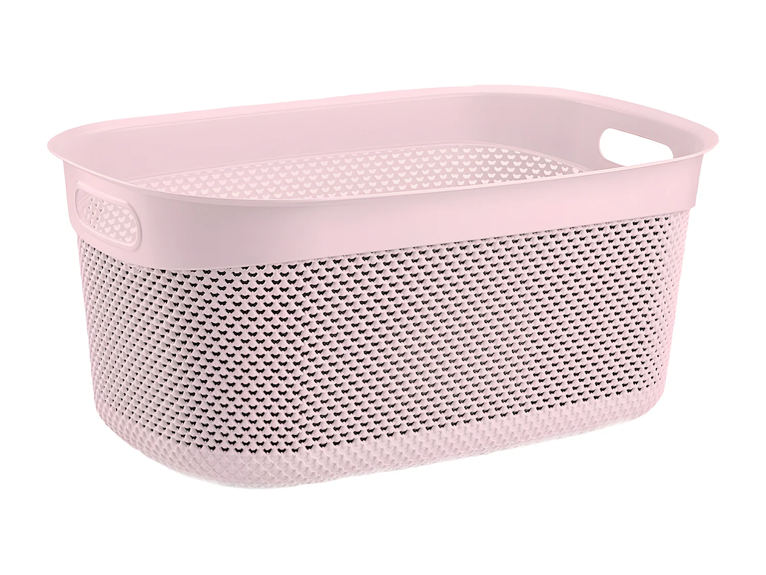 Cesta Alta Rectangular 33 Litros Rosa 7house