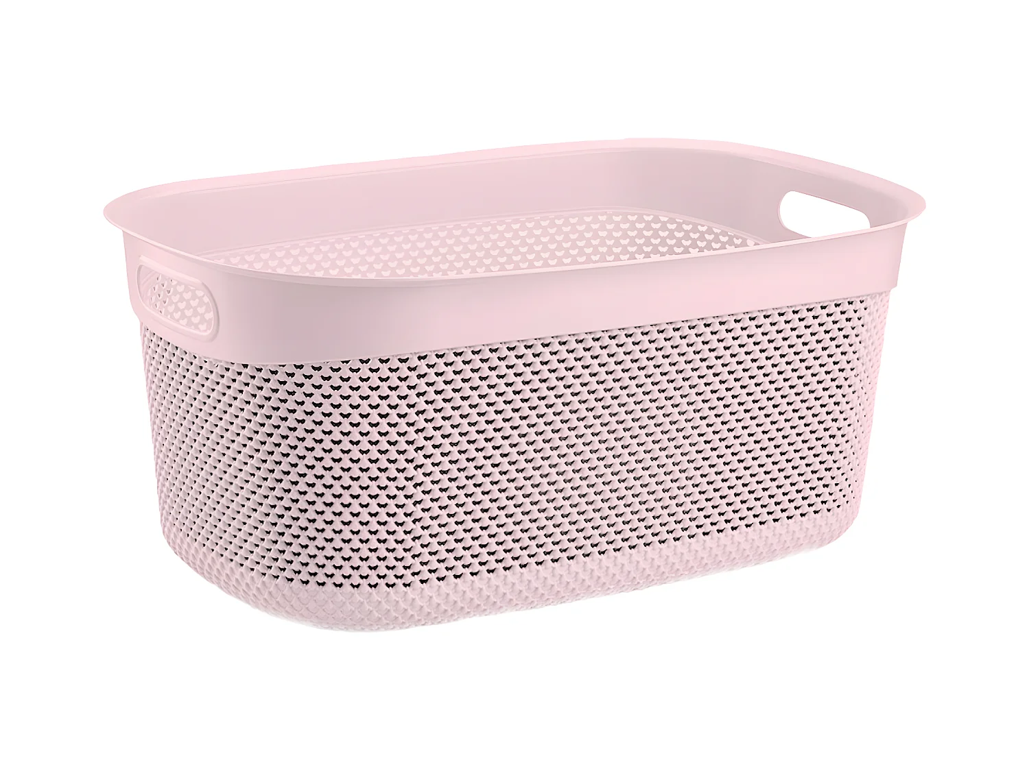 Cesta Alta Rectangular 33 Litros Rosa 7house