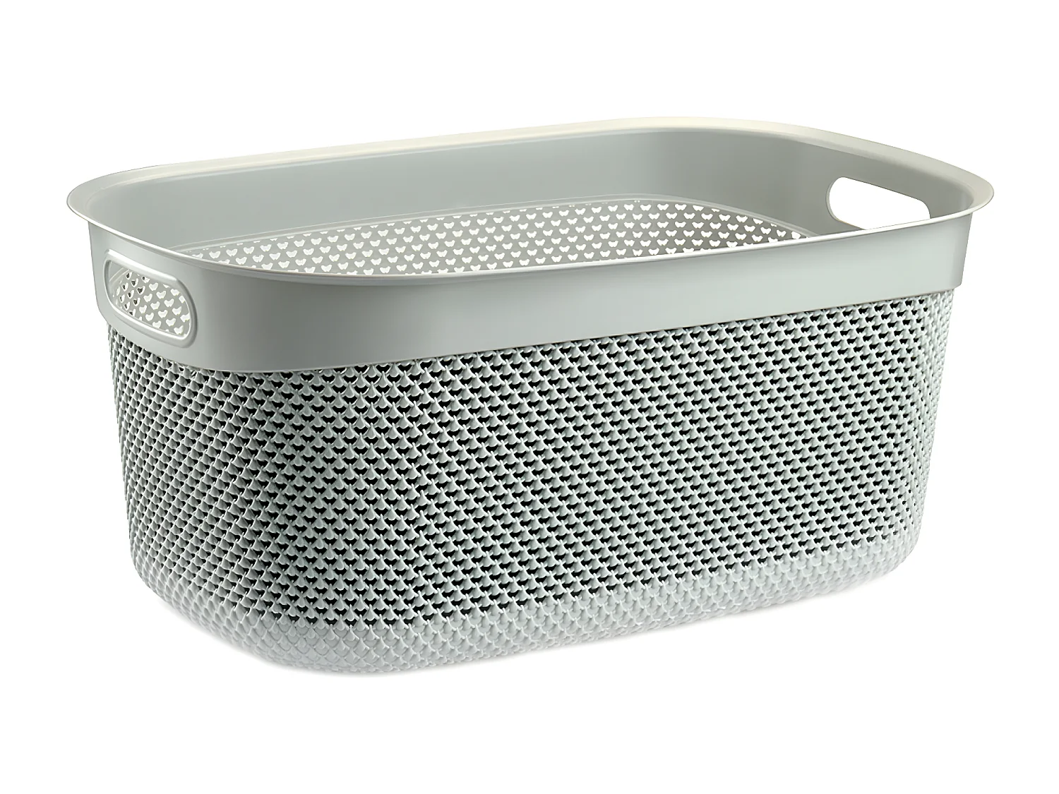 Cesta Alta Rectangular 33 Litros Gris 7house