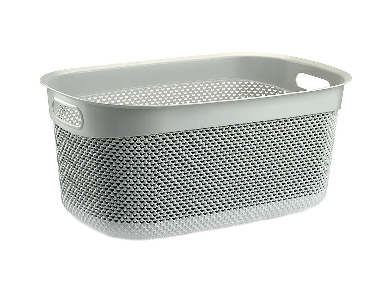 Cesta Alta Rectangular 33 Litros Gris 7house