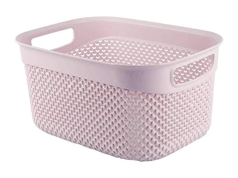 Cesta Alta de Ordenación Rectangular 6,6 Litros Rosa 7house
