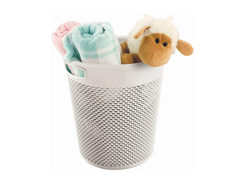 Cesta Mediana Redonda 12 Litros Blanco 7house