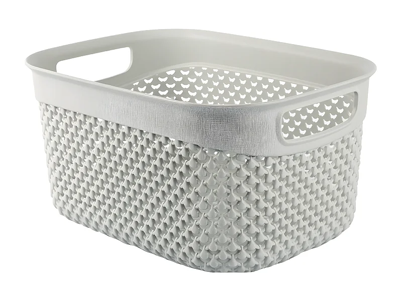 Cesta Mediana de Ordenación Rectangular 3,3 Litros Gris 7house