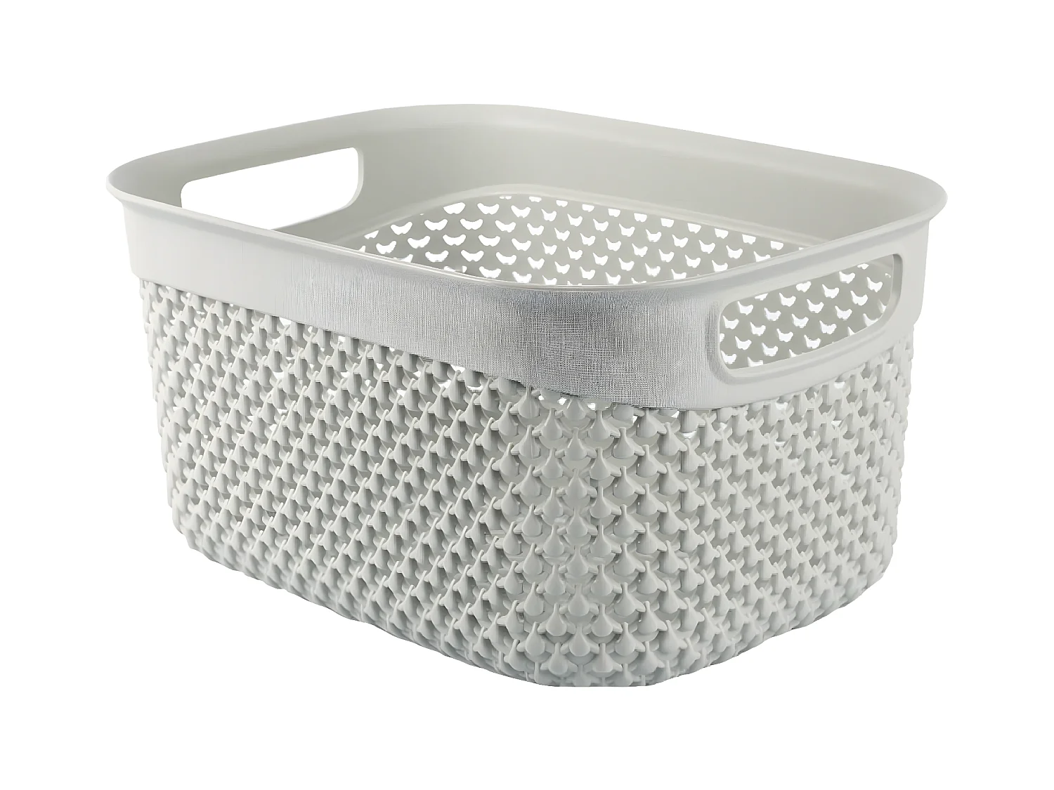 Cesta Mediana de Ordenación Rectangular 3,3 Litros Gris 7house