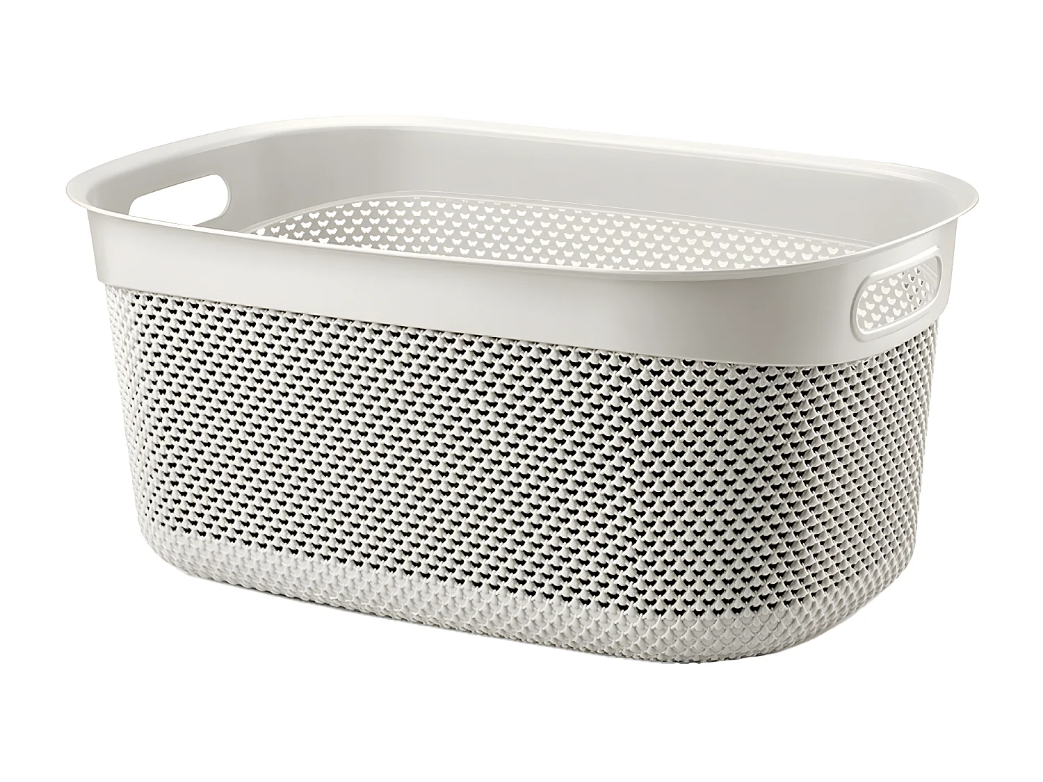 Cesta Alta Rectangular 33 Litros Beige 7house