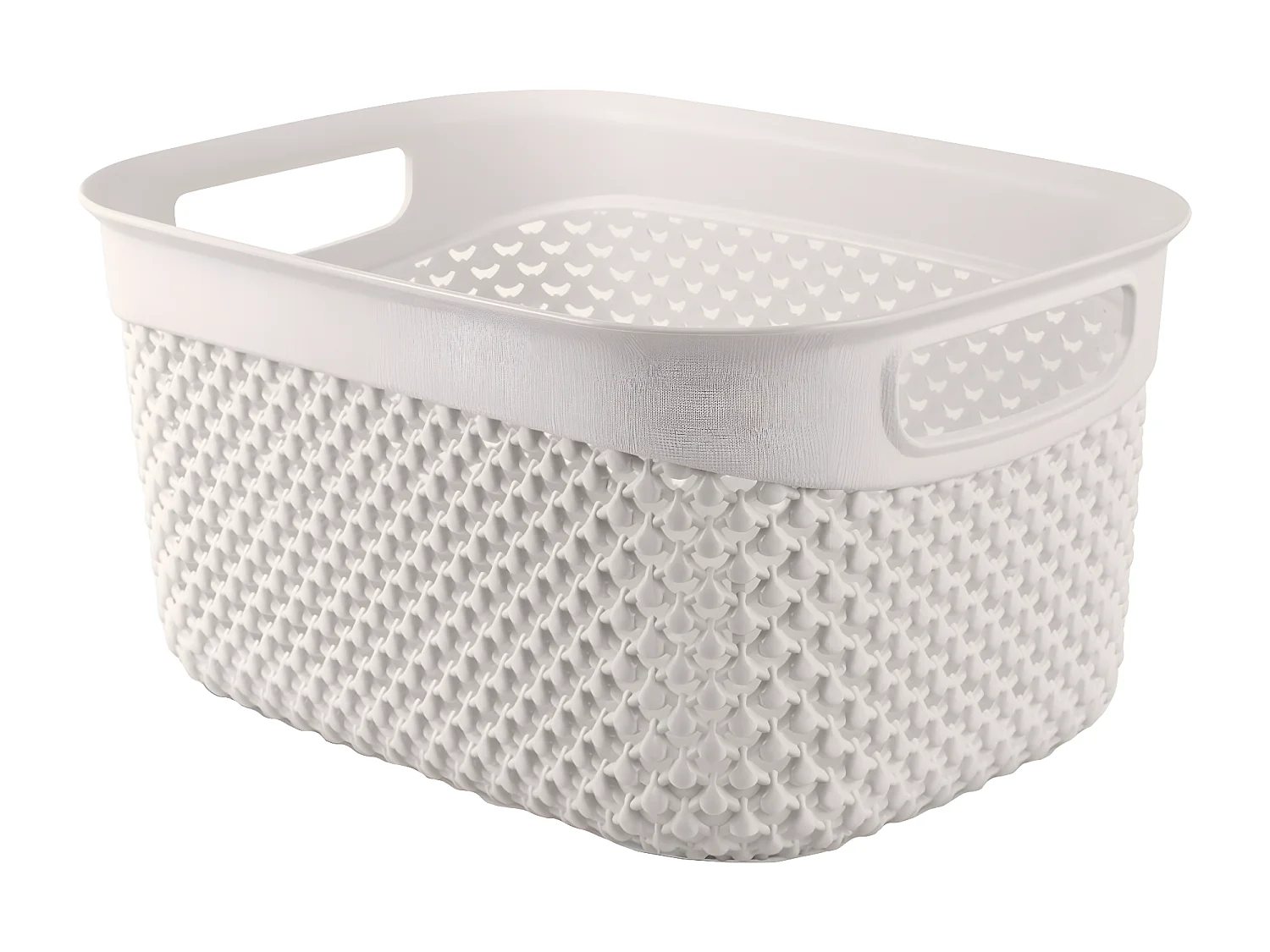 Cesta Mediana de Ordenación Rectangular 3,3 Litros Blanco 7house