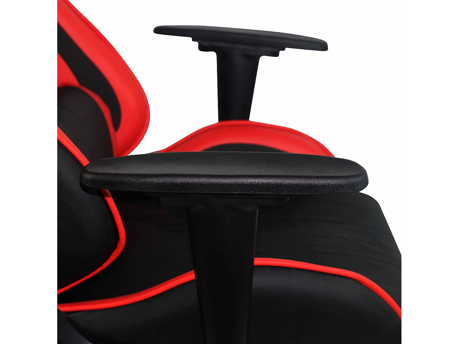 Chaise de jeu Titan 71x70,5x136cm noir/rouge Thinia Home