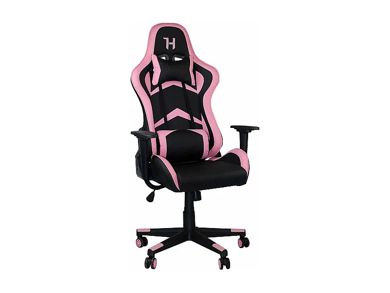 Silla Gaming Titán 71x70.5x136cm Negro/Rosa Thinia Home
