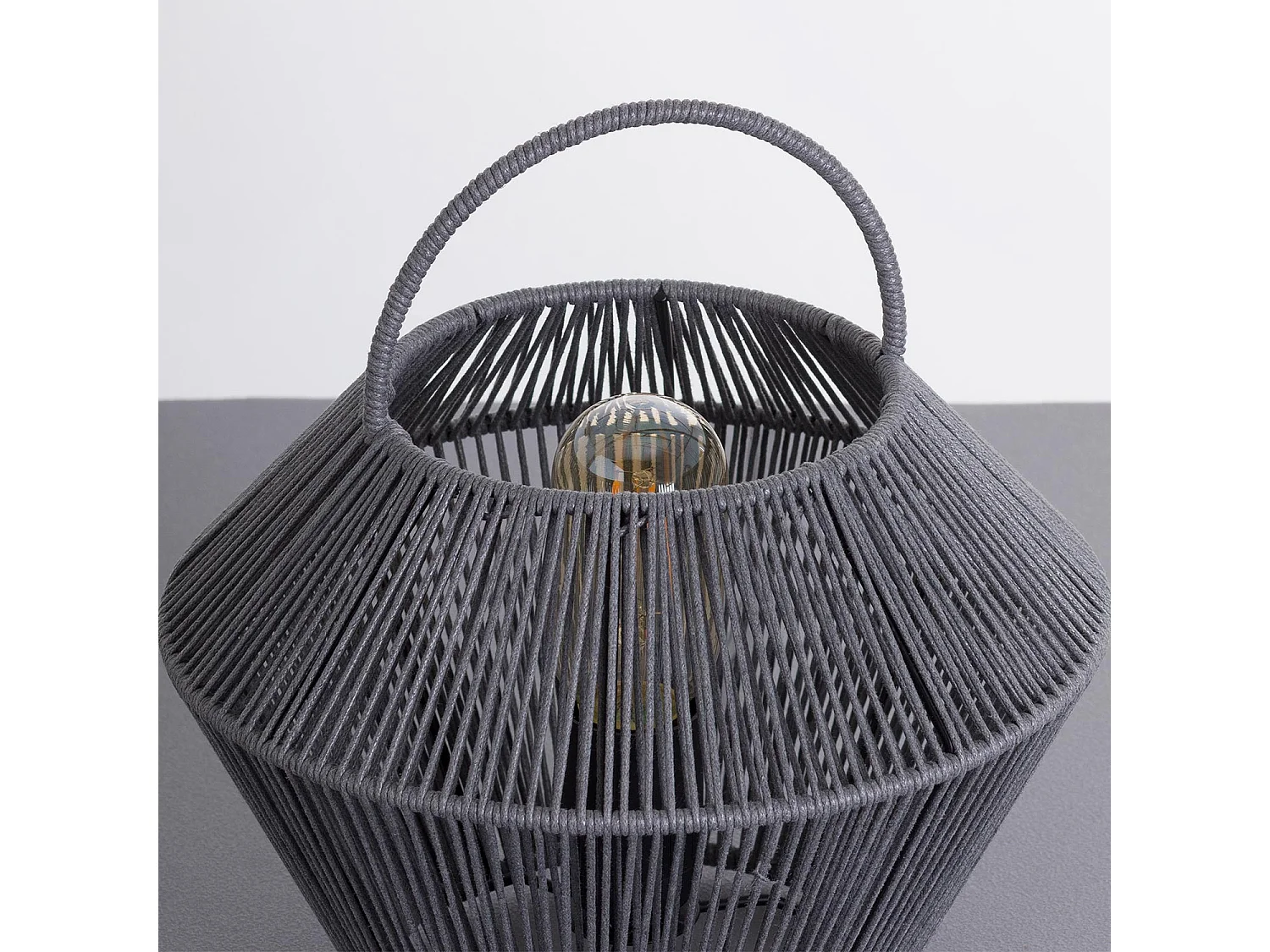 Lámpara de Mesa Shaoran Gris 24x24x25cm O91