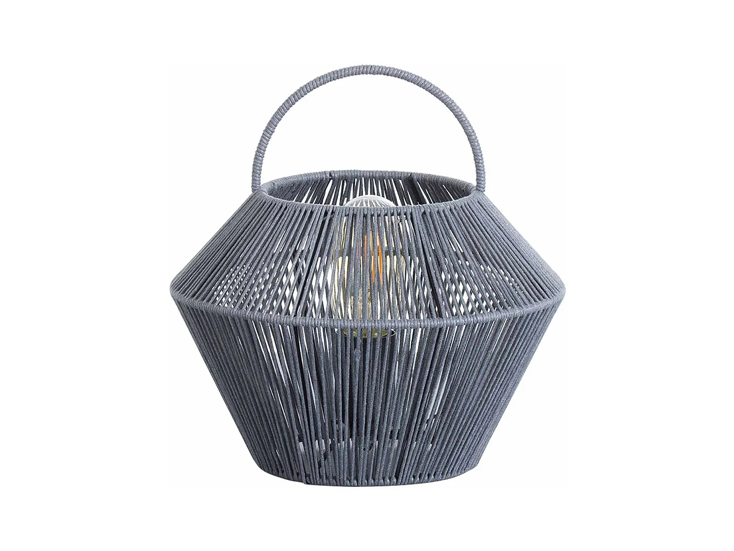 Lampada da tavolo Shaoran Grigia 24x24x25cm O91