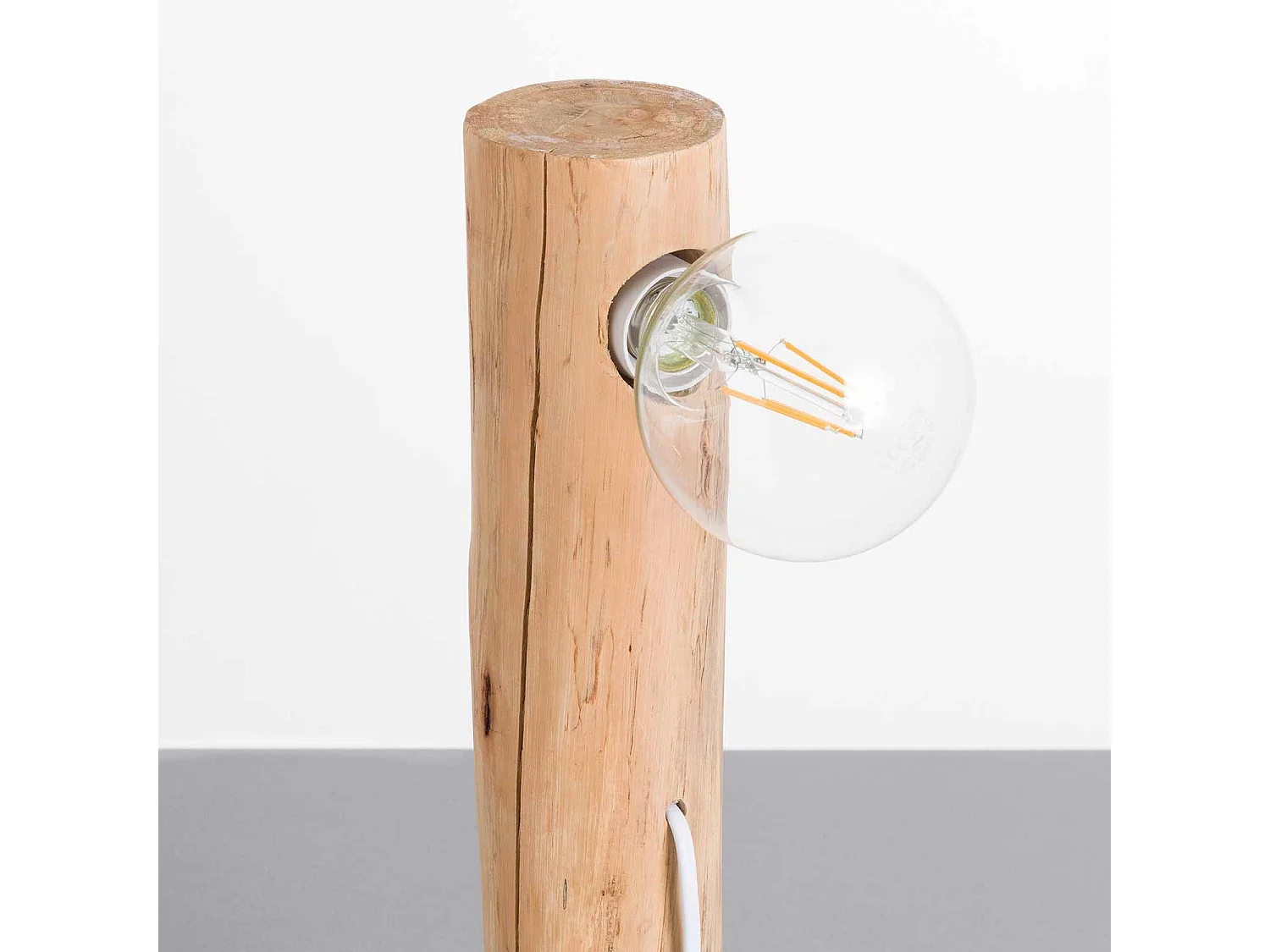 Lámpara de Mesa Natural Ink 8x8x38cm Blanca O91