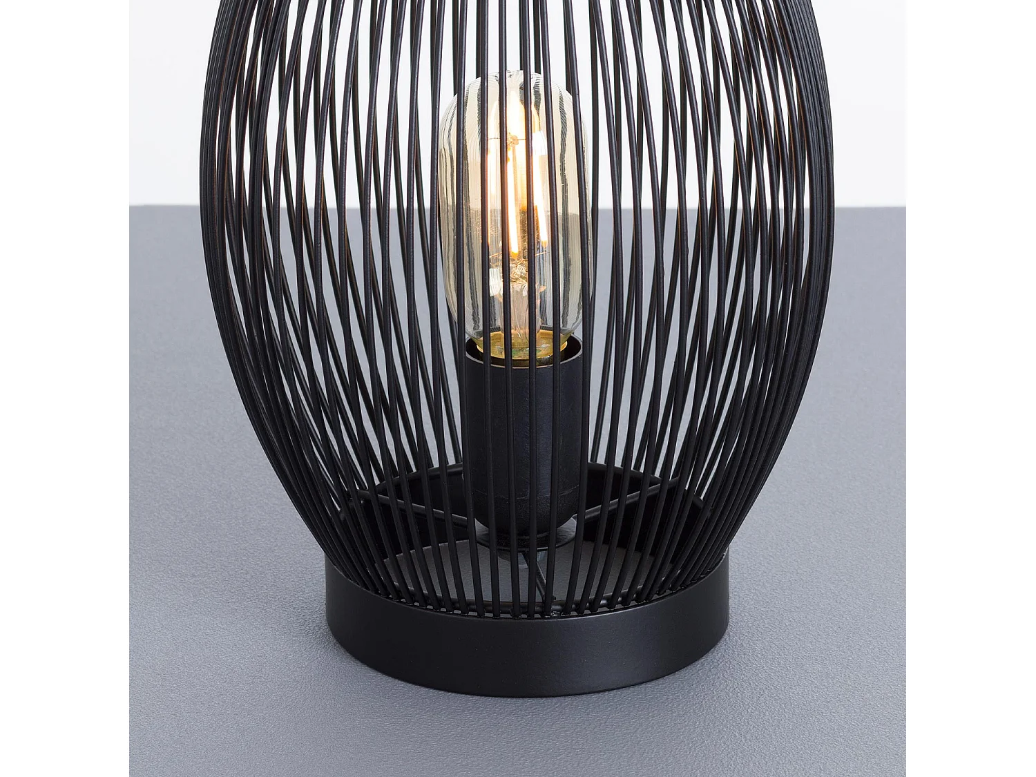 Lámpara de Mesa Shun Negro 18x18x28,5cm O91