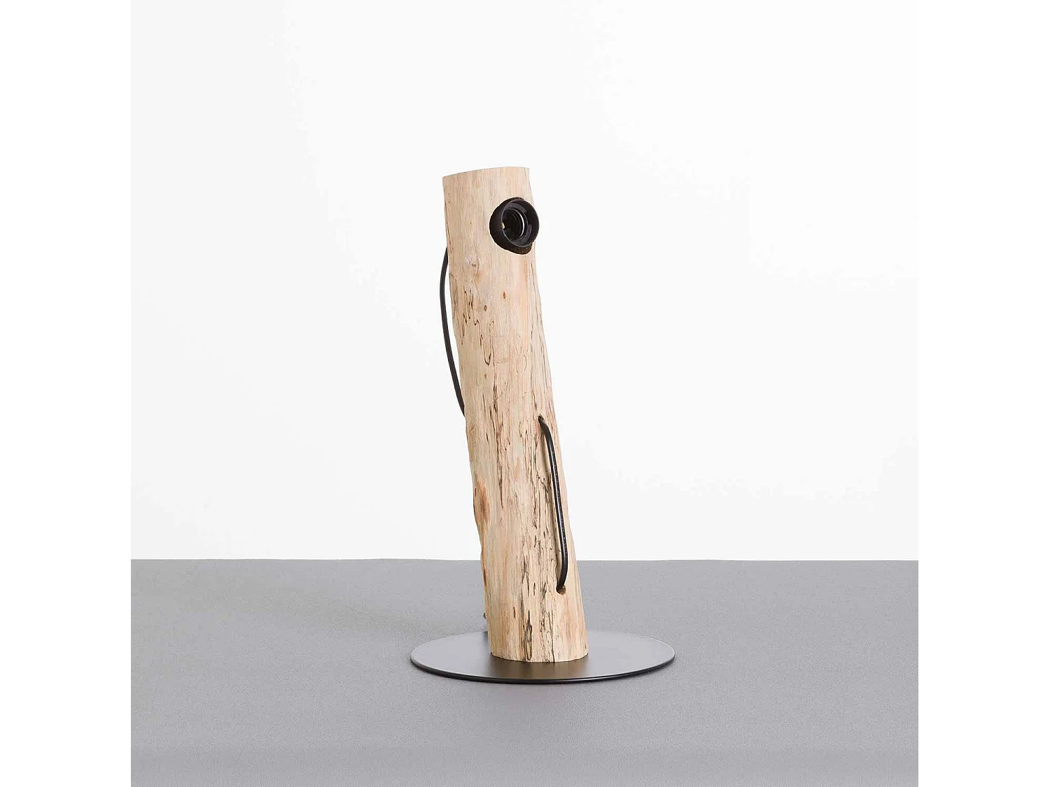 Lampe de table à encre naturelle 8x8x38cm Noir O91