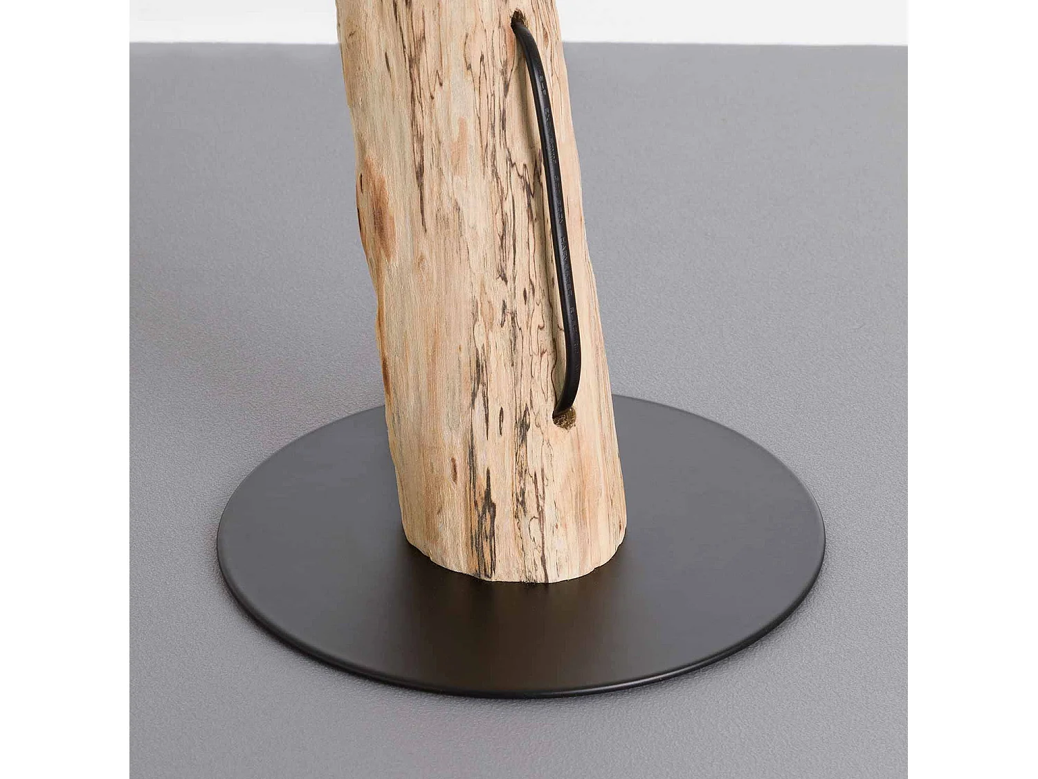 Lampe de table à encre naturelle 8x8x38cm Noir O91