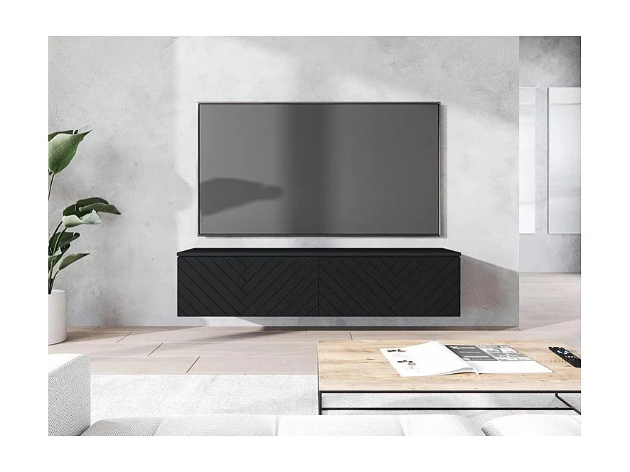 Mueble TV Sarasota 163, Grafito, 140x30x33cm