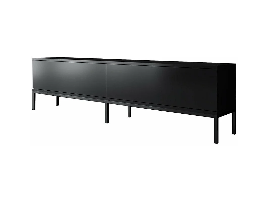 Mobile TV 2 ante ribaltabili nero L180 cm - LORD