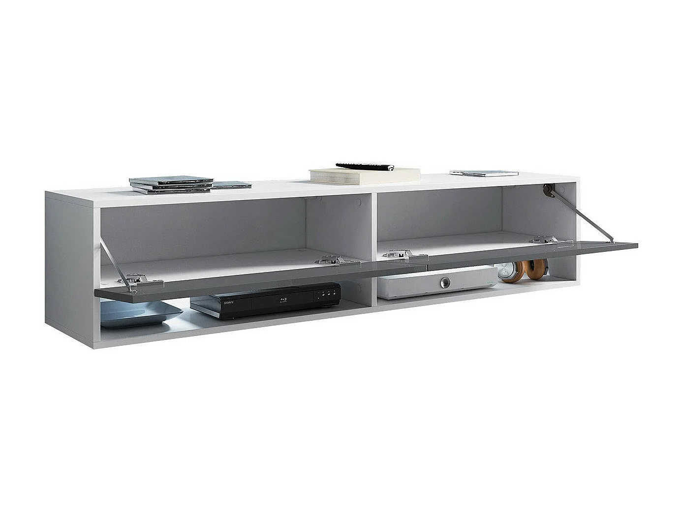 Mueble TV Sarasota 118, Grafito, Número de puertas: 2.00, 140x30x33cm