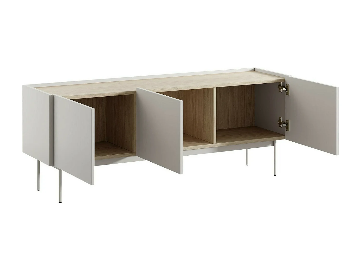 Mueble TV Lima R102, Cachemira|Roble, 144x55x37cm