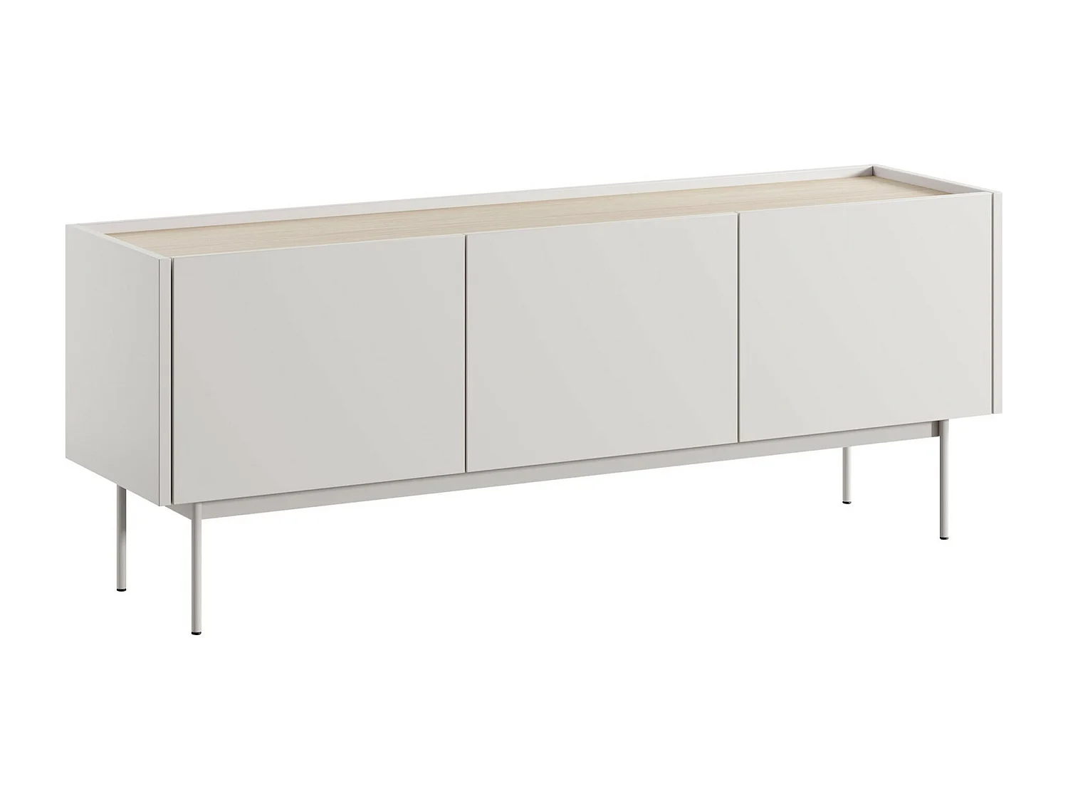 Mueble TV Lima R102, Cachemira|Roble, 144x55x37cm