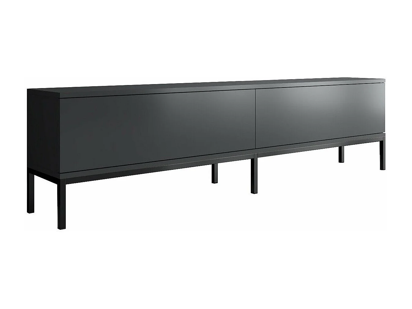 Mesa de tv Kailua Z115, Antracita|Negro, 180x47x30cm