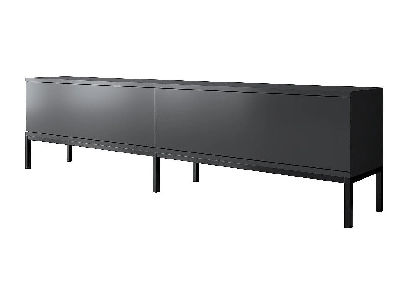 Mesa de tv Kailua Z115, Antracita|Negro, 180x47x30cm