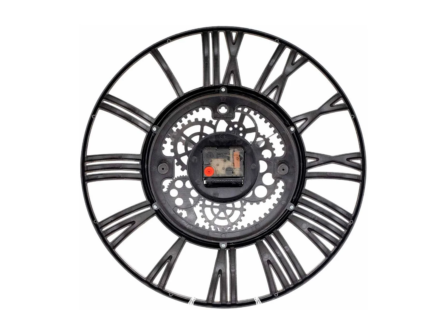 Reloj de Pared Vintage Troquelado Negro/Dorado Ø38 cm O91