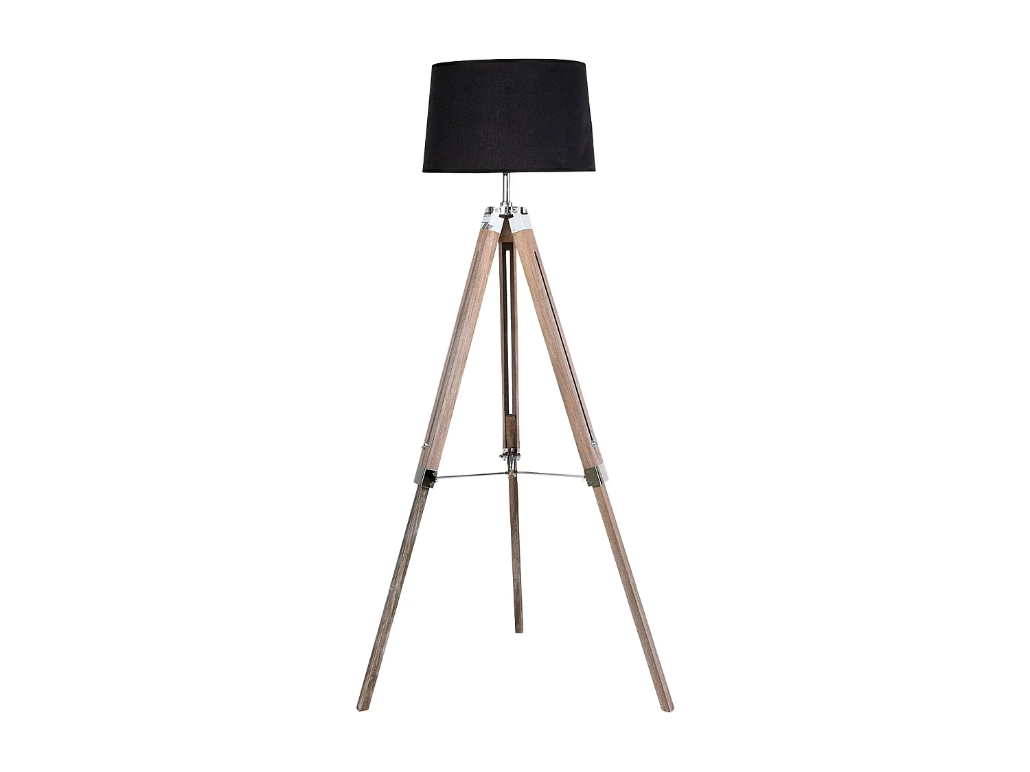 Lampadaire Tripode 60x52x144,5cm Noir O91